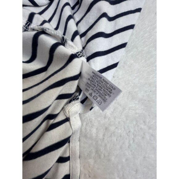 Coolibar Womens XS Cabana Hoodie UPF 50+ Swim Dress Cover Up White/Blue Striped - Picture 5 of 8